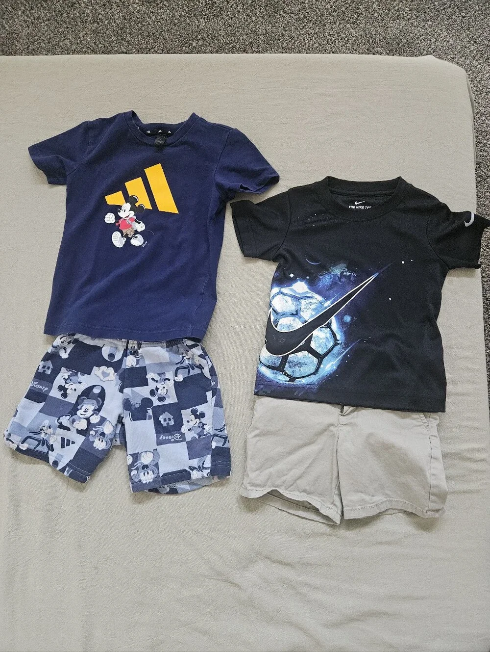 Toddler Boy 3T Activewear Bundle - Adidas x Disney Mickey, Nike Dri-Fit & Cat &